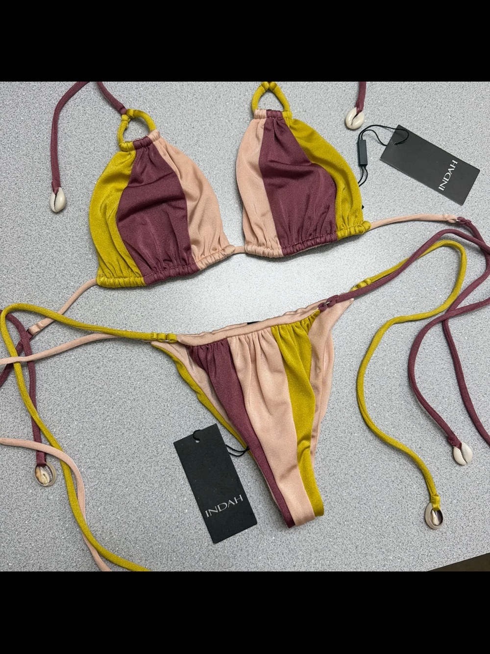 NWT! INDAH Hannah Top + Agatha Bottoms Bikini Set - Picture 8 of 12